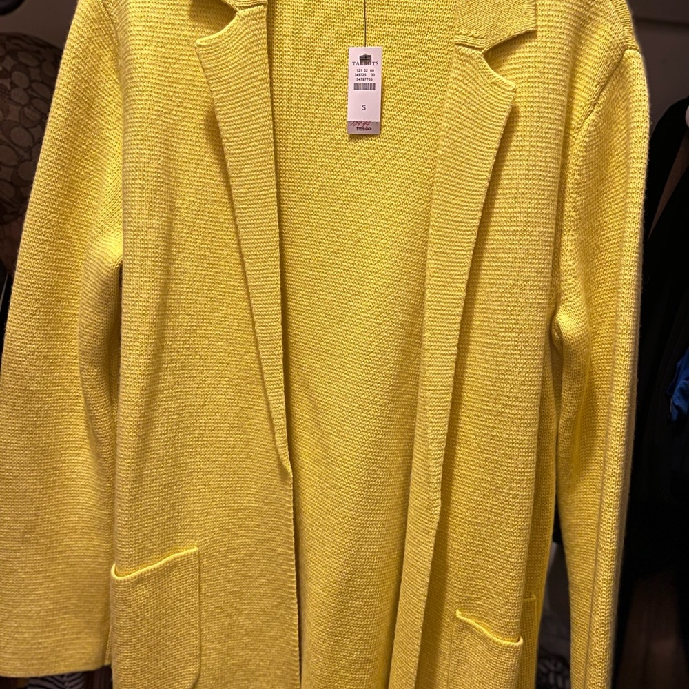 Talbots Notch Collar Sweater Blazer